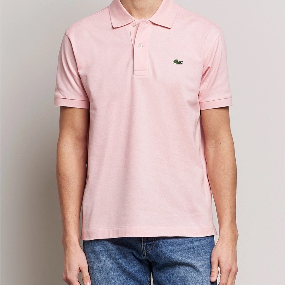 Lacoste Men's Light Pink Polo Shirt